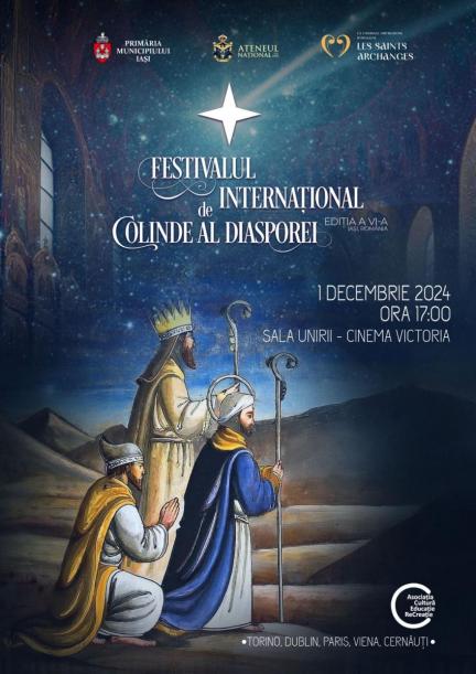 Cea de-a VI-a ediție a Festivalului internațional de colinde al diasporei române va avea loc la Iași